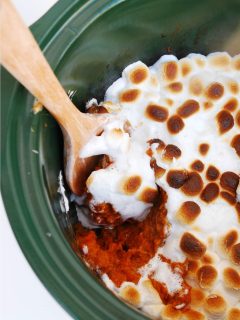 Dairy-free Vegan Slow Cooker Sweet Potatoes for Thanksgiving