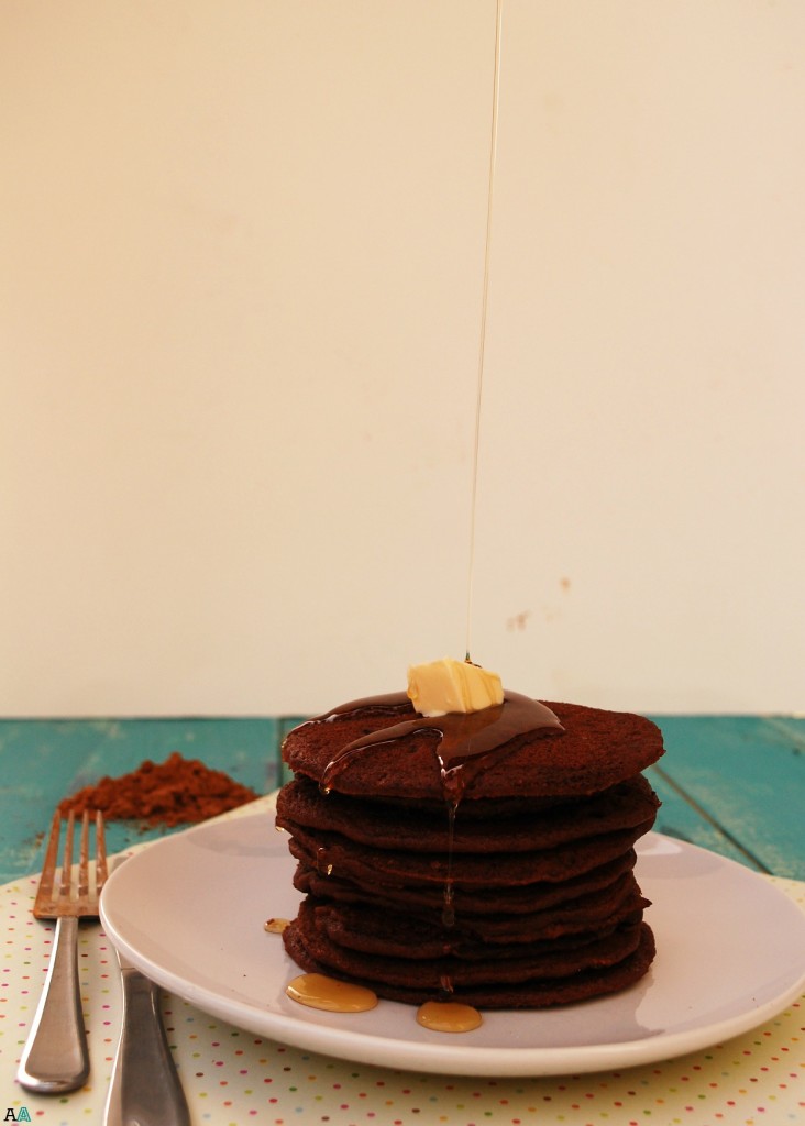 Chocolate Pancakes (GF, DF, Egg, Soy, Peanut/Tree nut Free, Top 8 Free, Vegan) copyright by Allergy Awesomeness