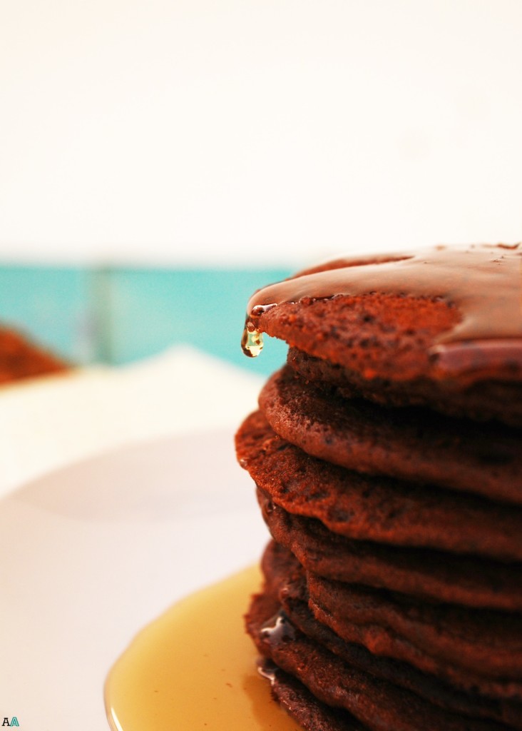 Chocolate Pancakes (GF, DF, Egg, Soy, Peanut/Tree nut Free, Top 8 Free, Vegan) copyright by Allergy Awesomeness