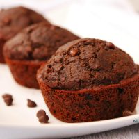 Double Chocolate Muffins (GF, DF, Egg, Soy, Peanut/Tree nut Free, Top 8 Free, Vegan) copyrighted by Allergy Awesomeness