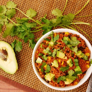 30 Minute Enchilada Quinoa Bowl (GF, DF, Top 8 Free, Vegan Option) copyrighted by Allergy Awesomeness