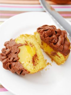 Boston Cream Pie Cupcakes (GF, DF, Egg, Soy, Peanut/Tree nut Free, Top 8 Free, Vegan) by Allergy Awesomeness