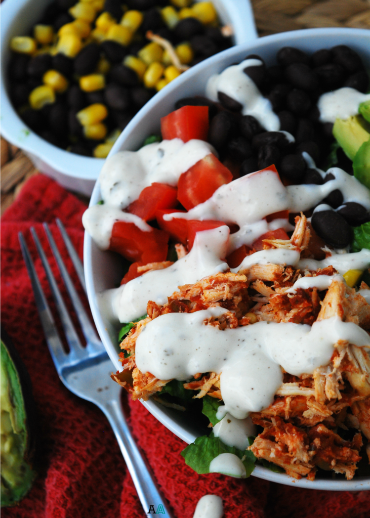 Slow Cooker Salsa Chicken Salads (GF, DF, Egg, Soy, Peanut, Tree nut Free, Top 8 Free) by Allergy Awesomeness