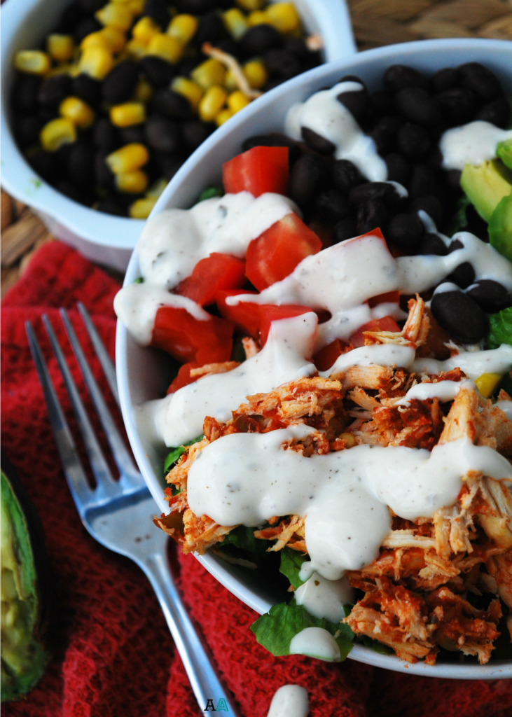 dairy free Slow Cooker Salsa Chicken Salads recipe