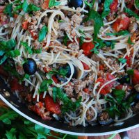 30 MINUTE SAUSAGE AND PEPPERS PASTA (GF, DF, EGG, SOY, PEANUT, TREE NUT FREE, TOP 8 FREE) Recipe by Allergy Awesomeness