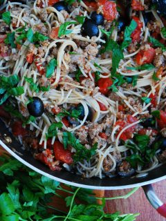 30 MINUTE SAUSAGE AND PEPPERS PASTA (GF, DF, EGG, SOY, PEANUT, TREE NUT FREE, TOP 8 FREE) Recipe by Allergy Awesomeness