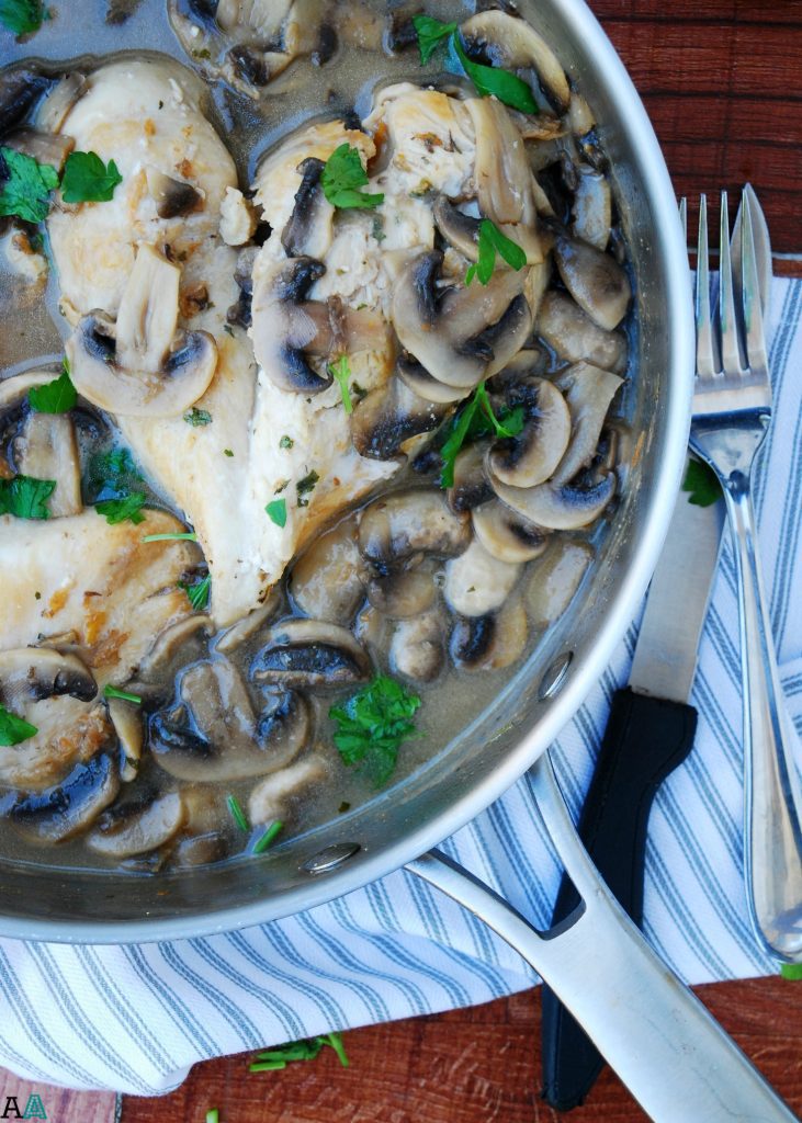 30 Minute dairy free Chicken Mushroom Marsala Recipe