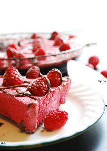 Frozen Raspberry Pie (GF, DF, Egg, Peanut, Tree nut Free, Vegan) Dessert recipe by AllergyAwesomeness.com