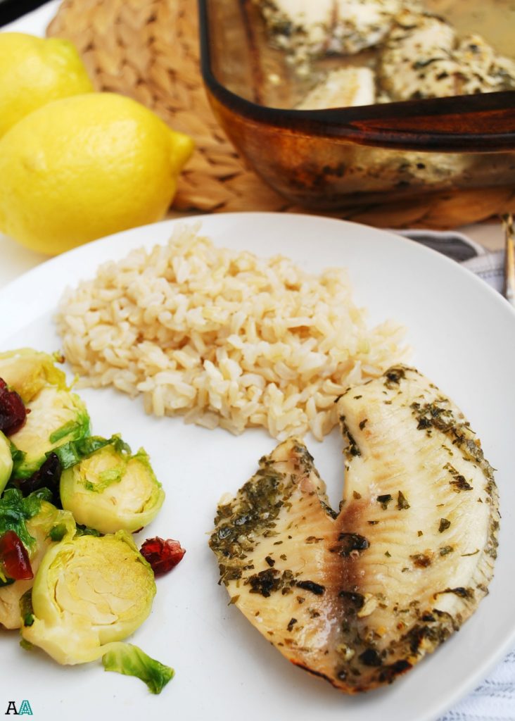 Lemon Garlic Tilapia (GF, DF, Egg, Soy, Peanut, Tree nut Free) Recipe by AllergyAwesomeness.com