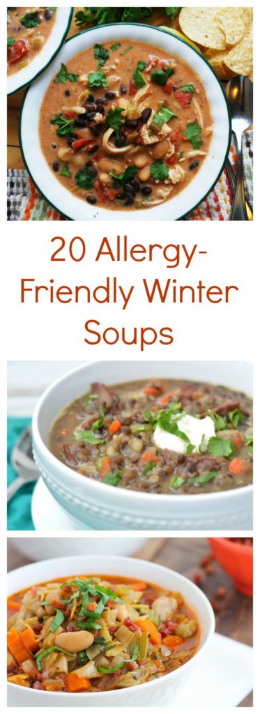 20 Allergy-Friendly Winter Soups by AllergyAwesomeness.com