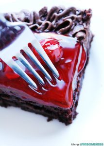 Gluten-free Vegan Cherry Chocolate Cake. Dessert recipe by AllergyAwesomeness.com