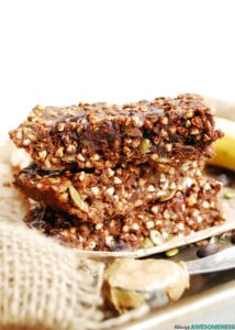 buckwheat-chocolate-banana-granola bars