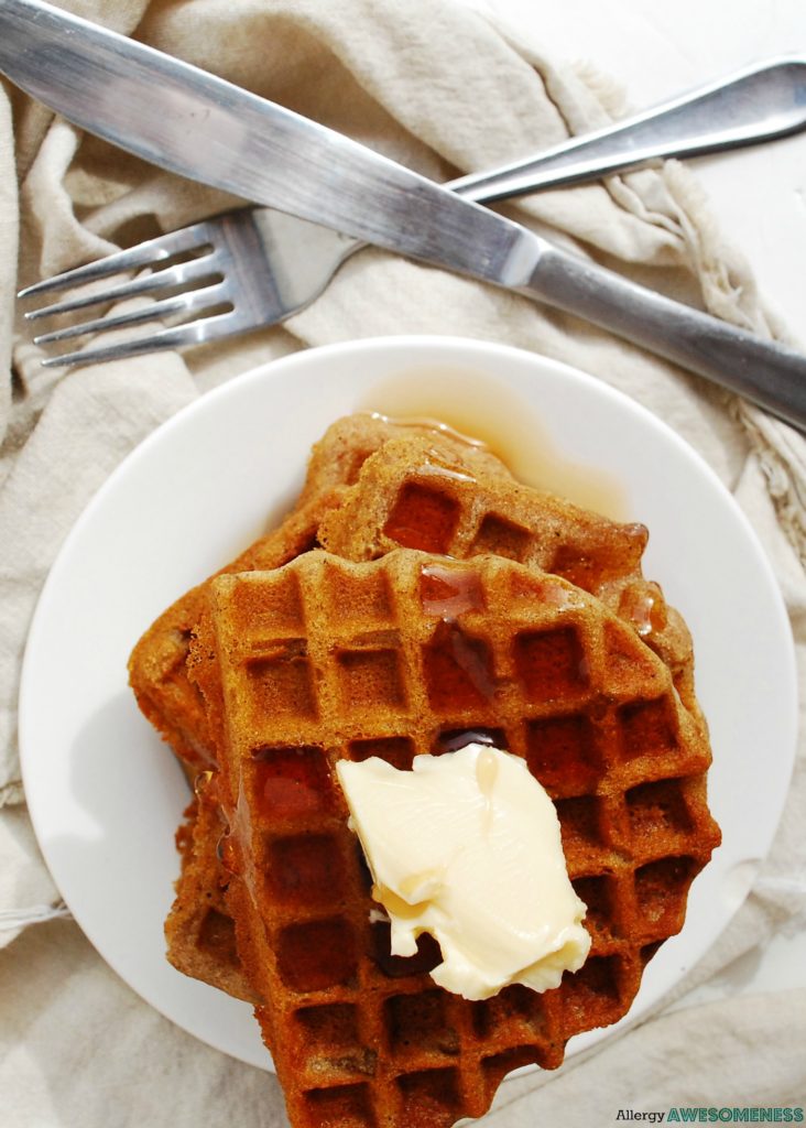 Allergy-friendly waffles that are top-8-free