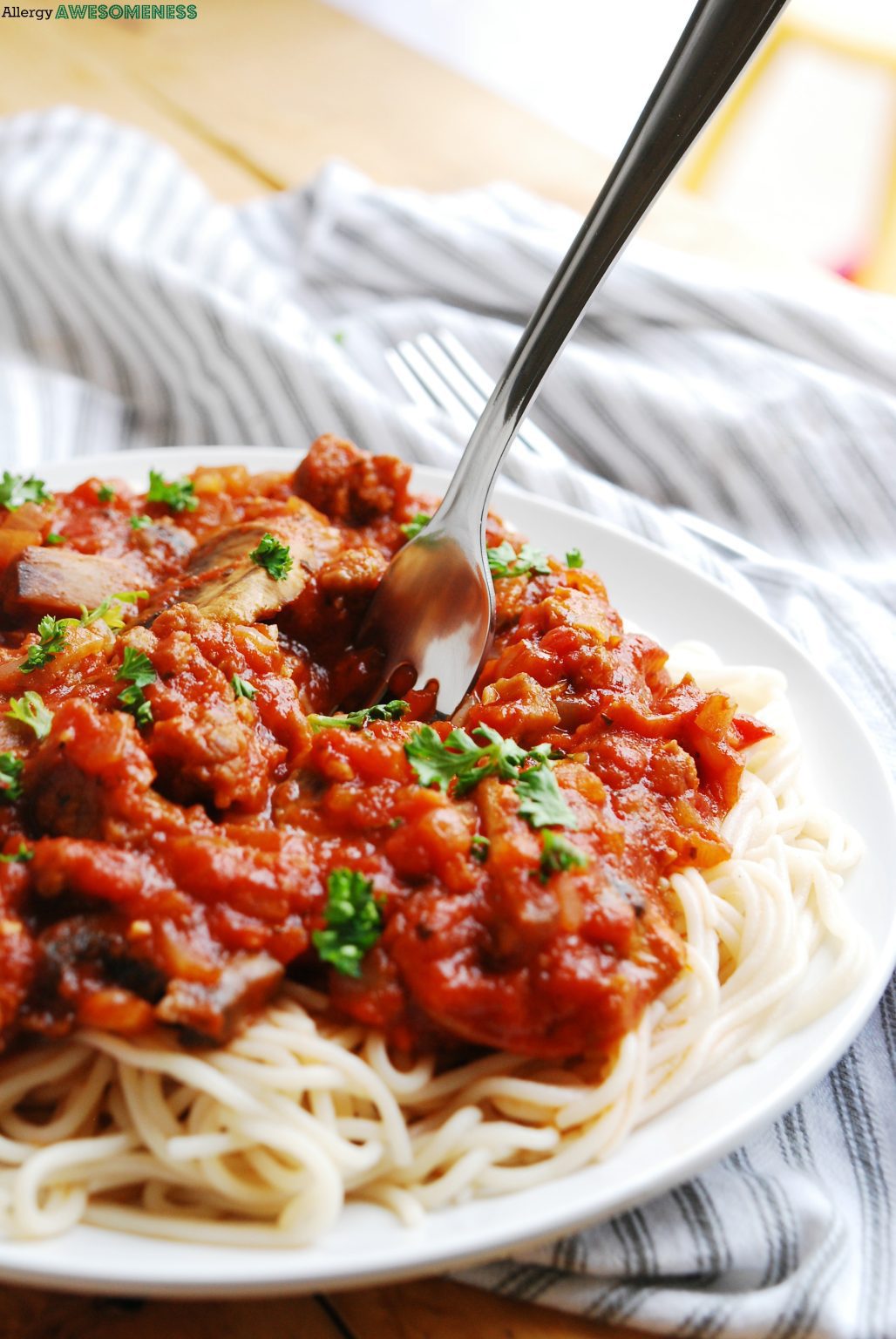 Top 8 Allergen Free Ragu 3 Gluten-free Ragu Recipe by Allergy Awesomeness