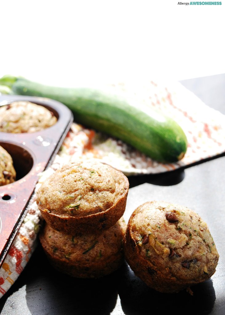 How to make zucchini muffins for food allergies