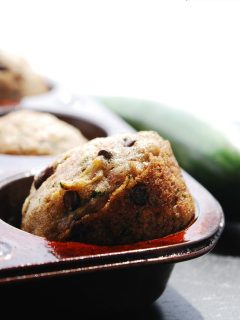 Vegan Chocolate Chip Zucchini Muffins