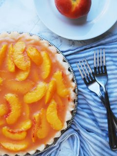 Gluten-free peach pie