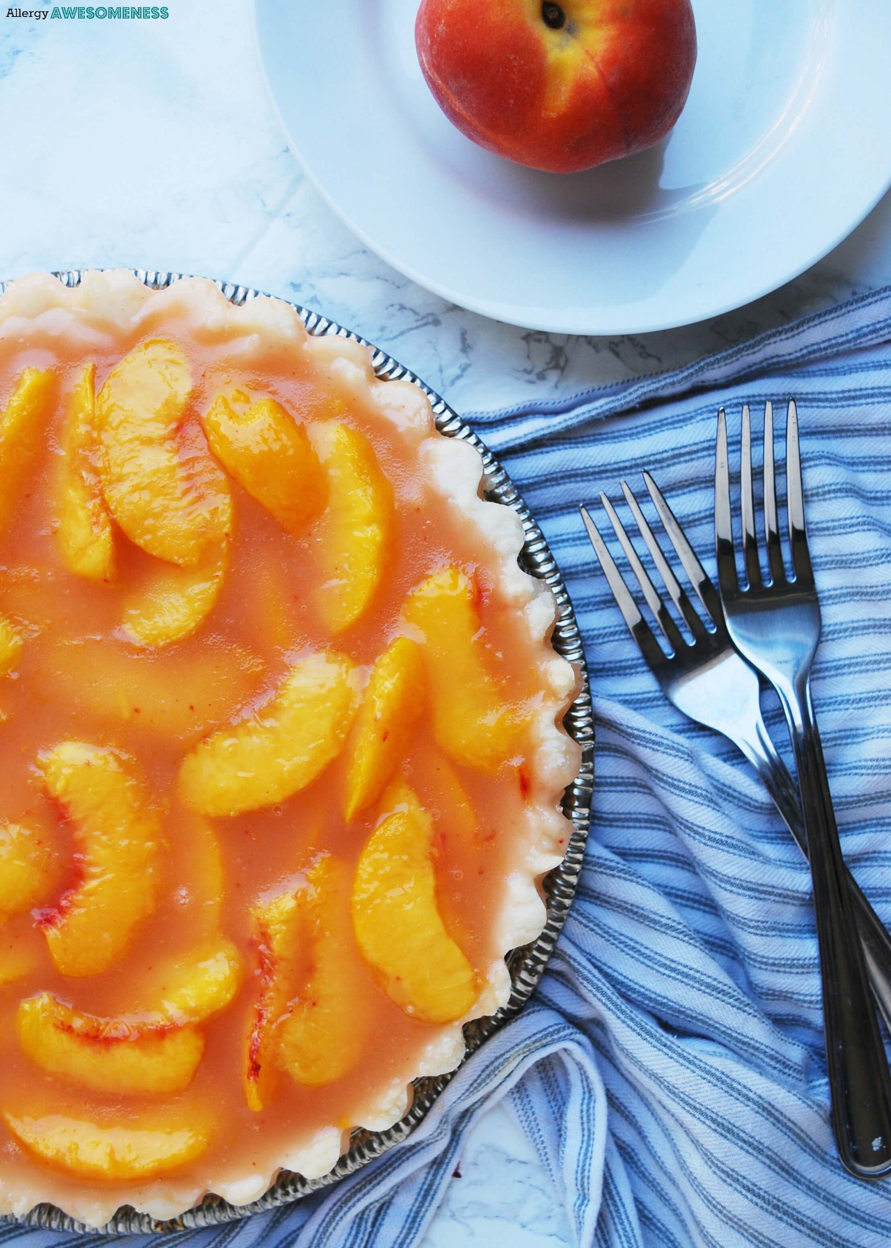 Gluten-free peach pie