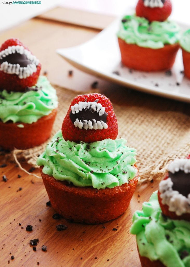 Gluten-free-vegan-Halloween cupcakes