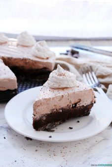Gluten and Dairy Free Triple Chocolate Pie (Peanuts and Tree Nuts Free, Vegan)