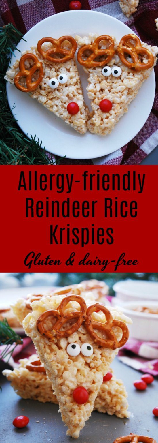 Allergyfriendly Reindeer Rice Krispies + VIDEO Allergy Awesomeness