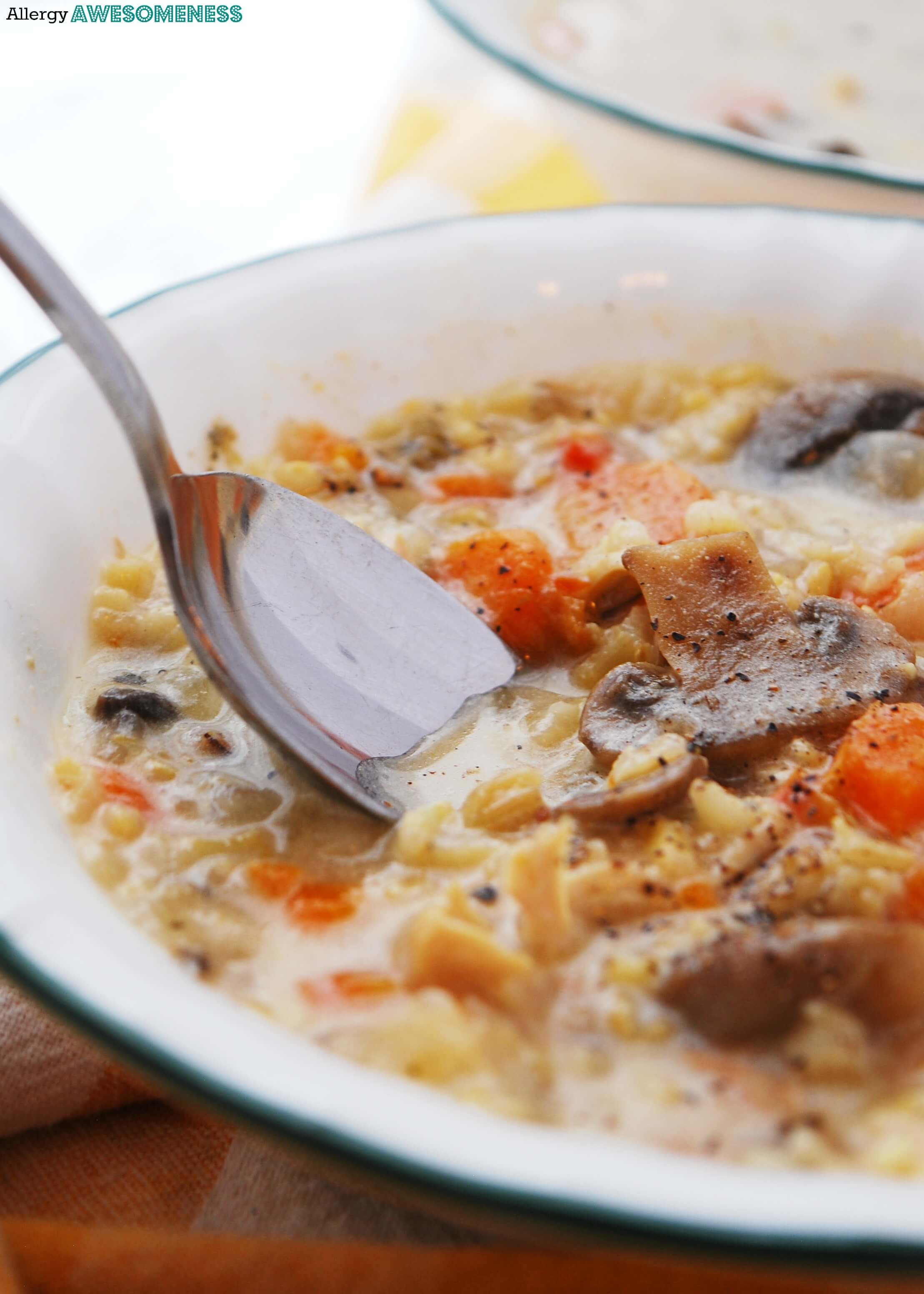 dairy free chicken and wild rice instant pot soup