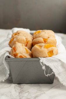 Gluten-free Vegan Peach Muffins (Top 8 free too!)