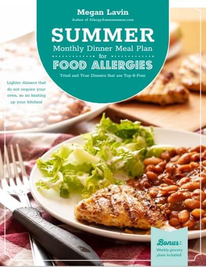 dairy free summer meal plan plus grocery lists