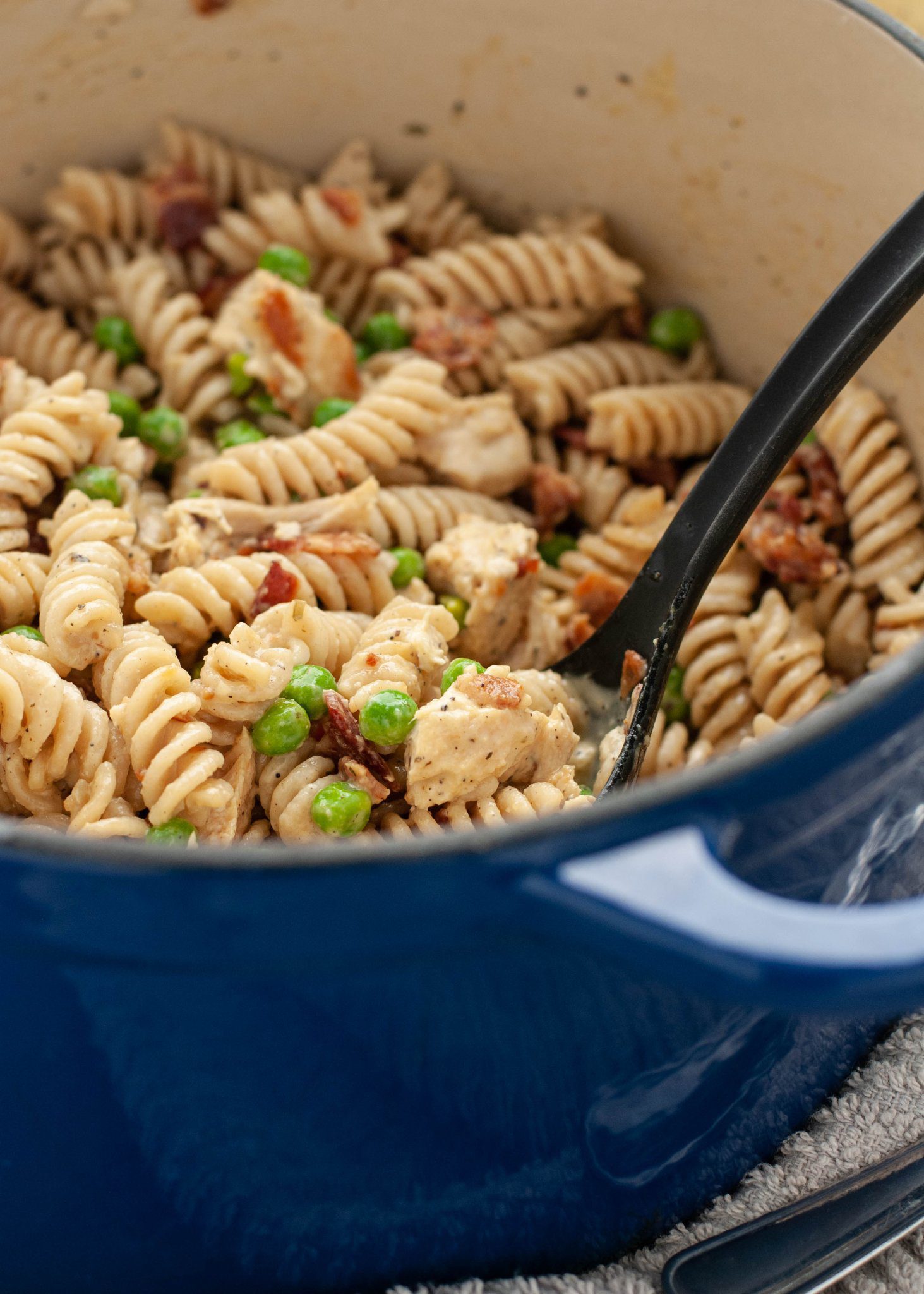 Gluten & Dairy Free Bacon, Pea & Lemon Pasta Salad Allergy Awesomeness