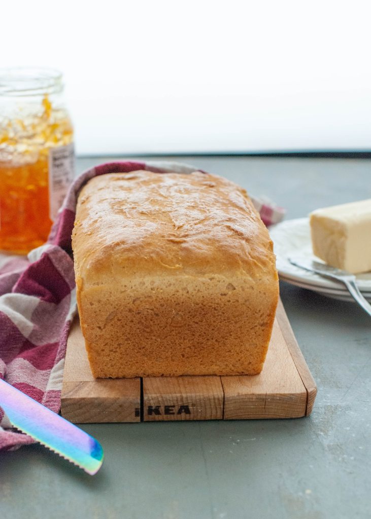 Gluten-free White Breadmaker Loaf Recipe (dairy-free option)