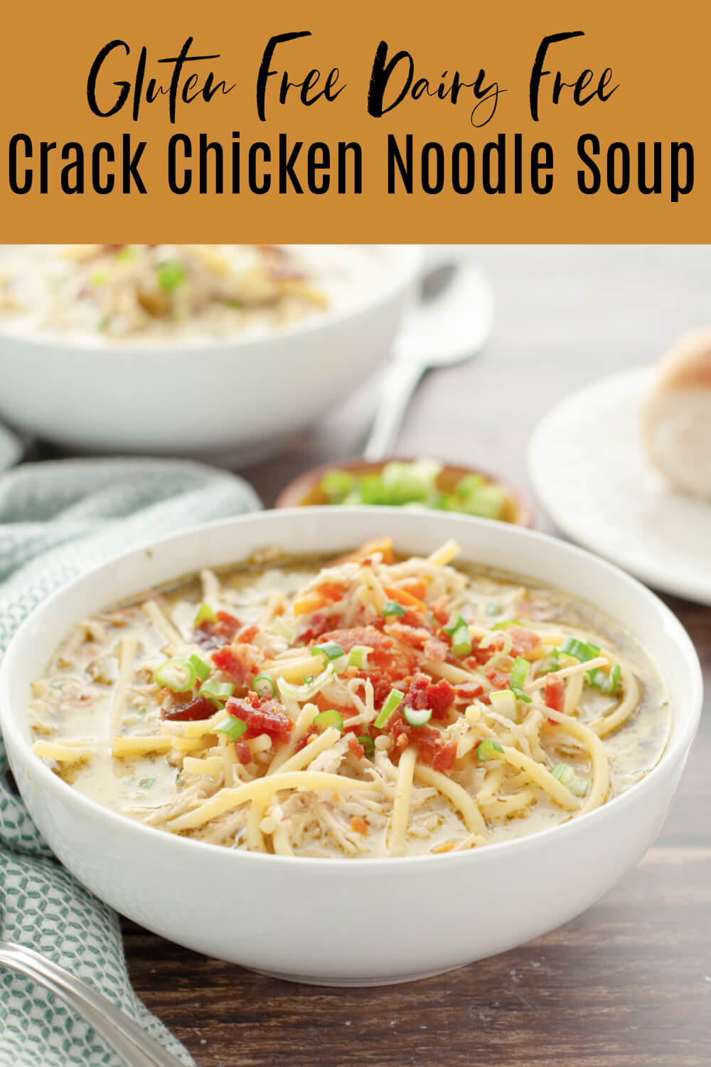 Dairy Free Crack Chicken Noodle Soup (Instant Pot & Stove Top ...