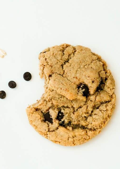 gluten-free-dairy-free-oatmeal-chocolate-chip-cookie-bite-taken-out-of-it