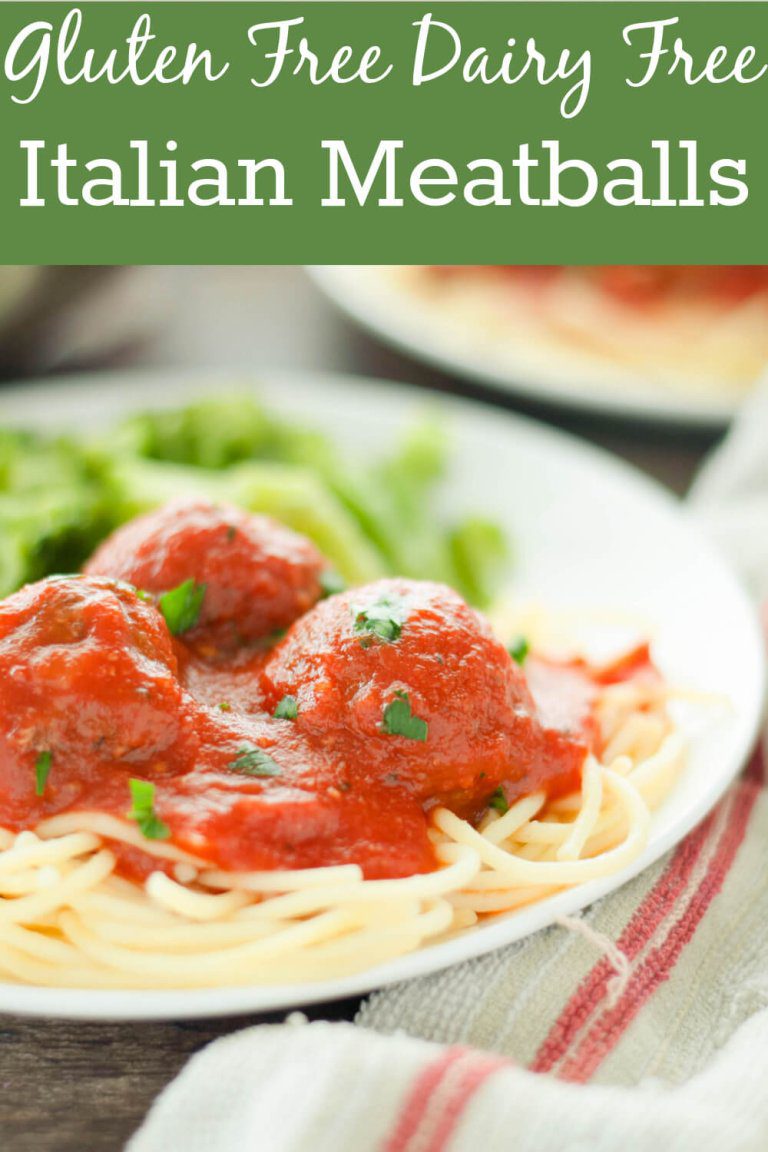 Gluten Free Dairy Free Italian Meatballs