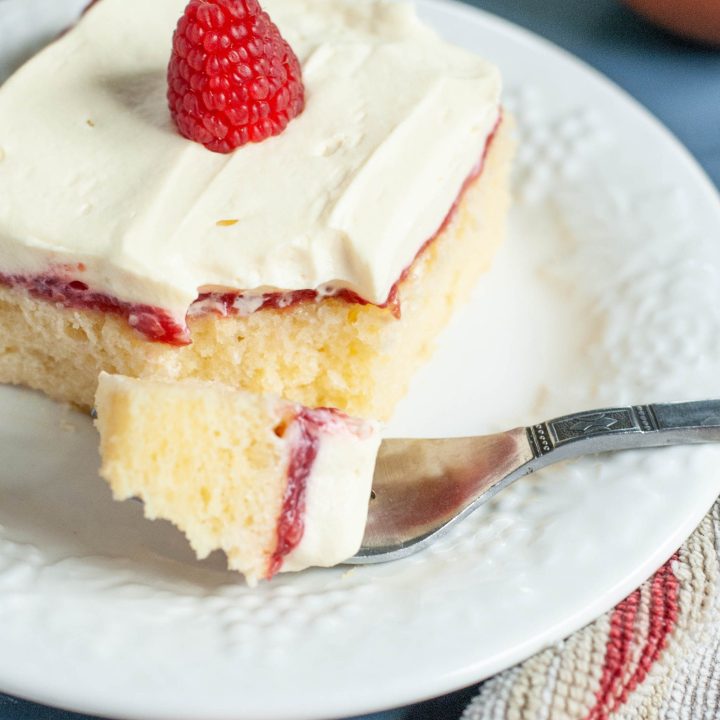 gluten free raspberry vanilla cake