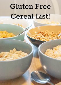 6 bowls of gluten-free cereal