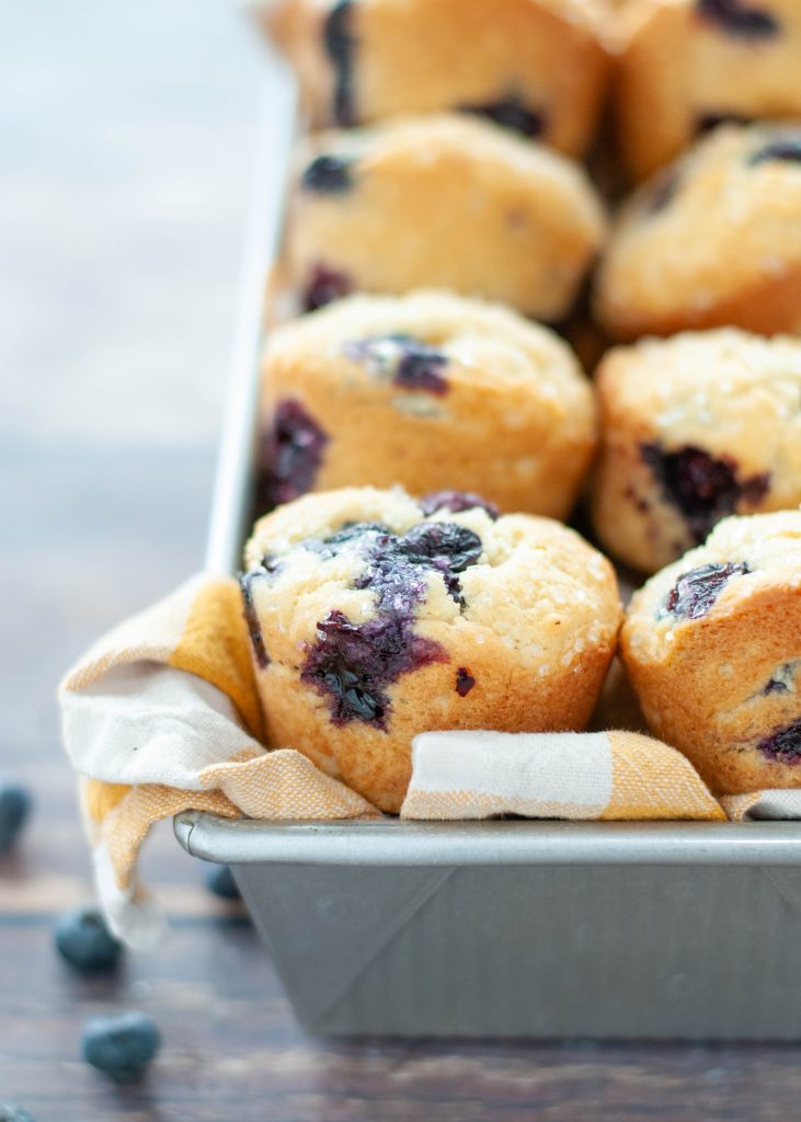 gluten-free-blueberry-muffins-in-a-basket